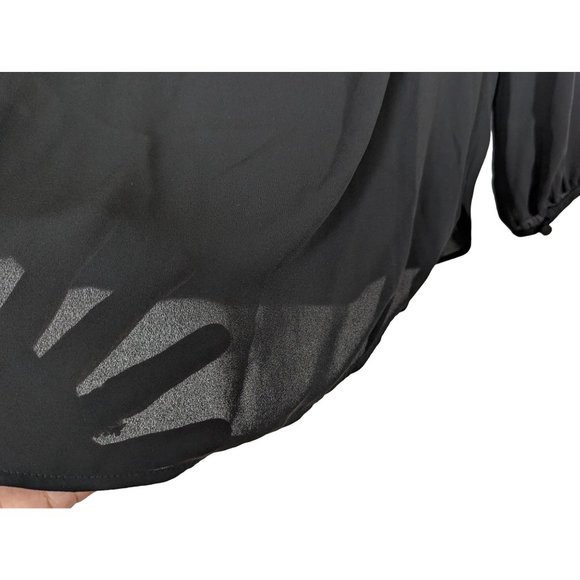 J. Crew black with white and black cording outline Tassel front Tunic 2 - Picture 3 of 6